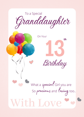 Birthday Granddaughter Recordable Audio Voice Greeting Card