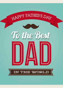 Father's Day Recordable Audio Voice Greeting Card