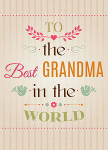 Grandmother Recordable Audio Voice Greeting Card