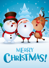 Load image into Gallery viewer, Christmas Recordable Audio Voice Greeting Card
