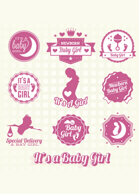 New Baby Girl Recordable Audio Voice Greeting Card