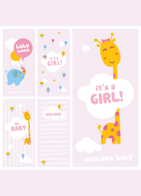 Baby Shower Recordable Audio Voice Greeting Card