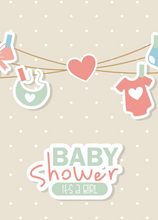 Load image into Gallery viewer, Baby Shower Recordable Audio Voice Greeting Card
