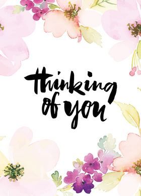 Thinking of You  Recordable Audio Voice Greeting Card